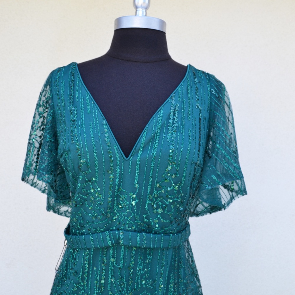 Green Glitter Dress